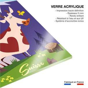 Tableau  l'amour des alpes suisse Tableau plexiglas