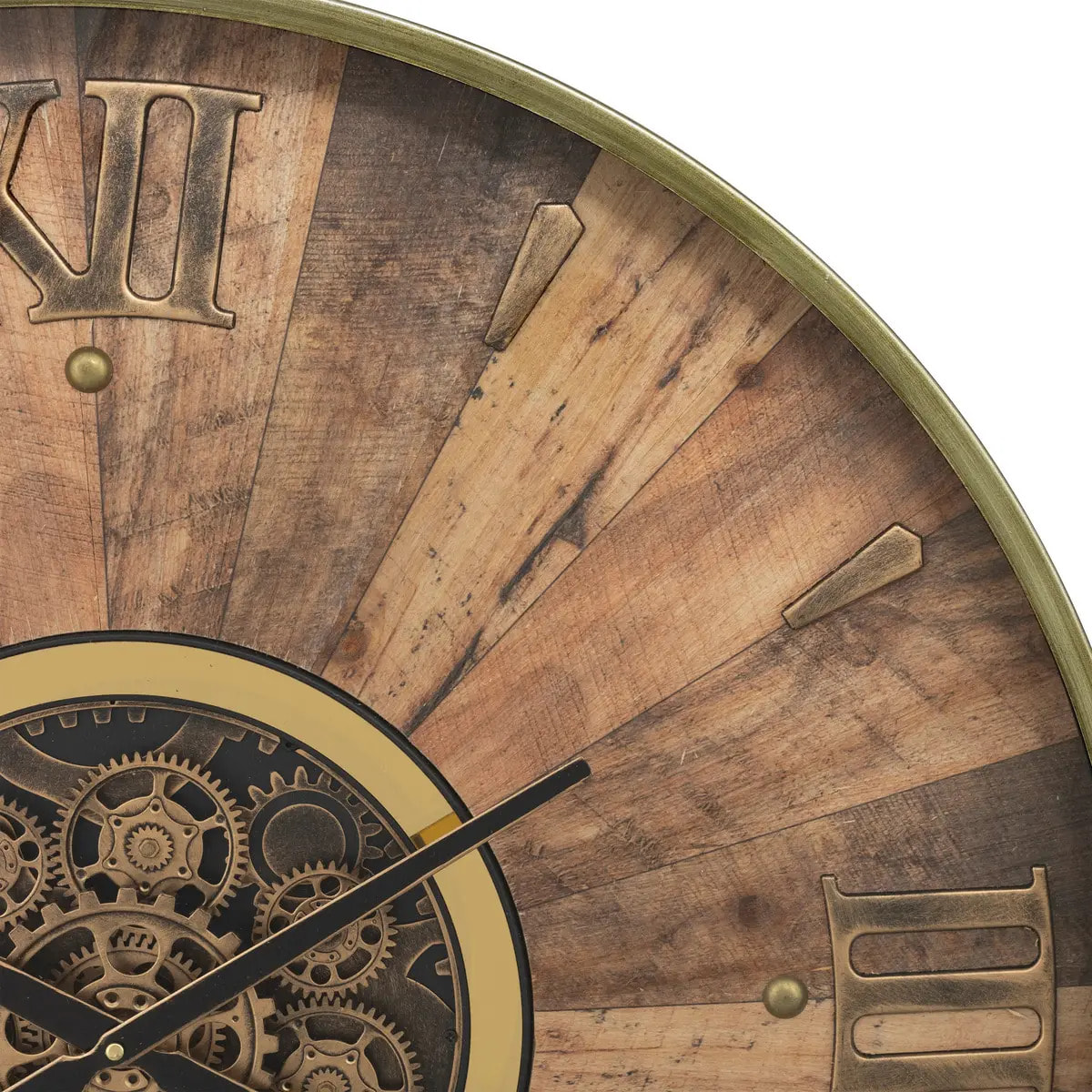 Horloge "Keane" marron D80cm