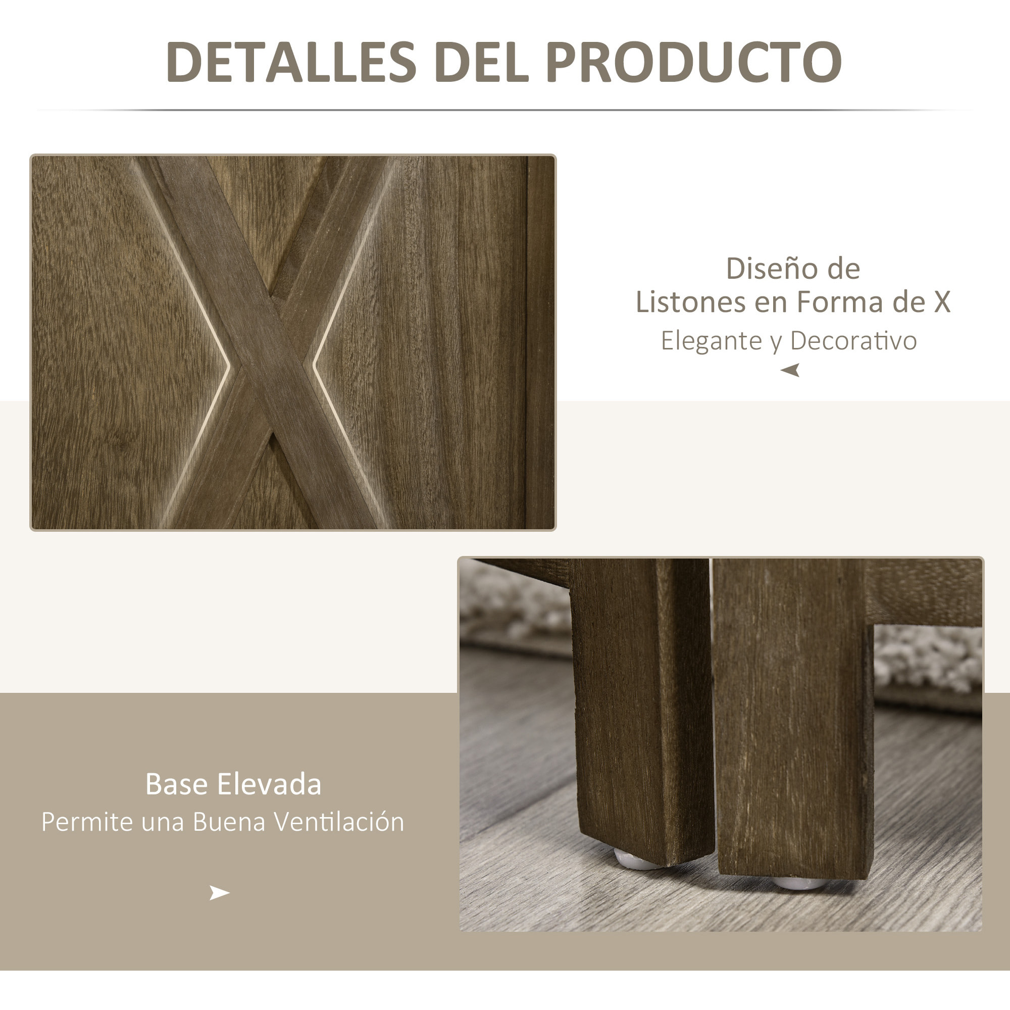 Biombo de 4 Paneles Separador de Ambientes Plegable 182x170 cm Biombo Separador de Ambientes para Salón Dormitorio Oficina Marrón Grisáceo