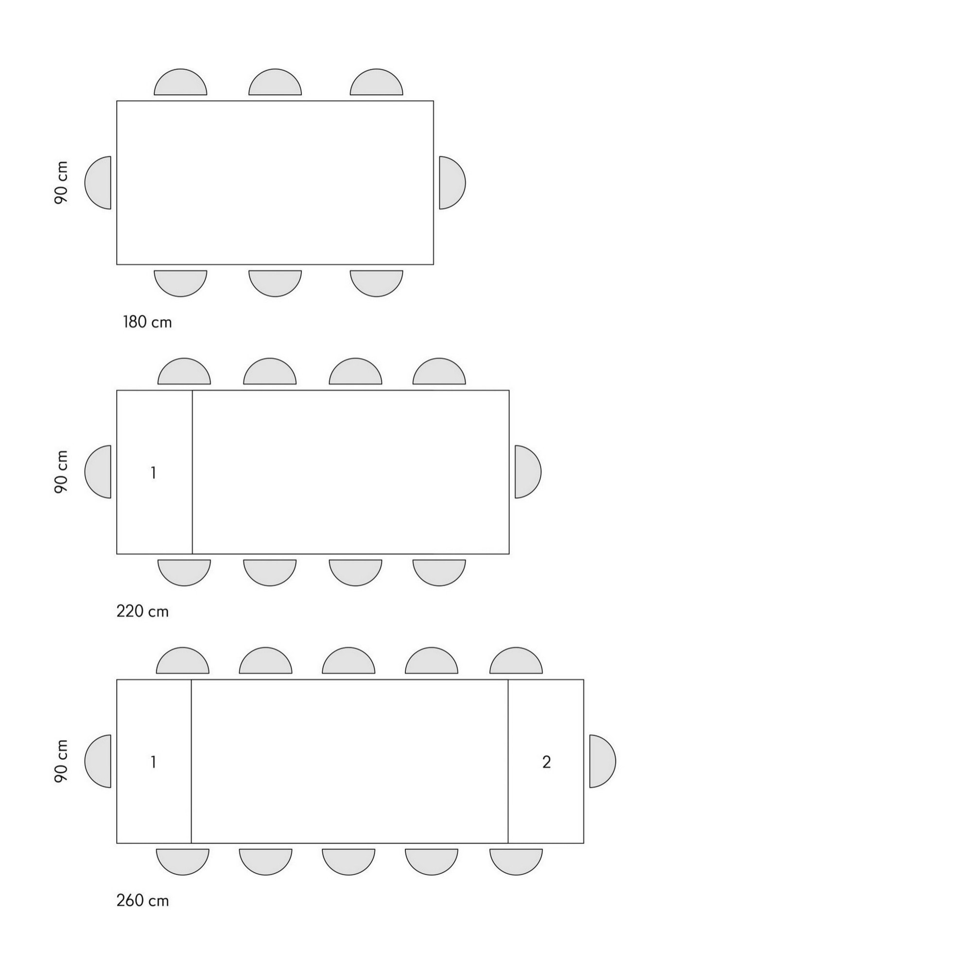 Tavolo FIGARI in vetroceramica matt golden nero con gambe a X in metallo bronzo, allungabile 180x90 cm - 260x90 cm