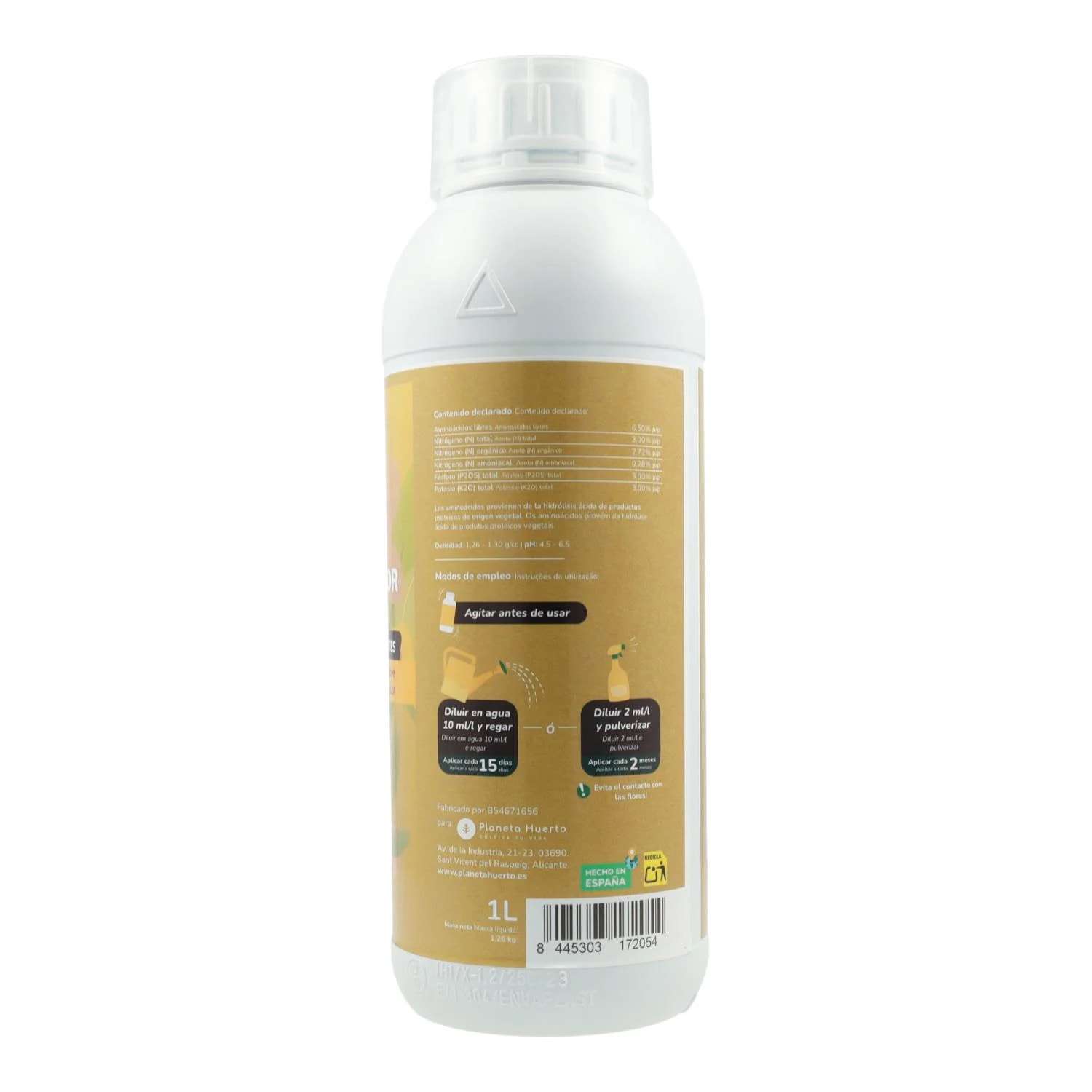 Abono Líquido Plantas de Flor Planeta Huerto 1 l