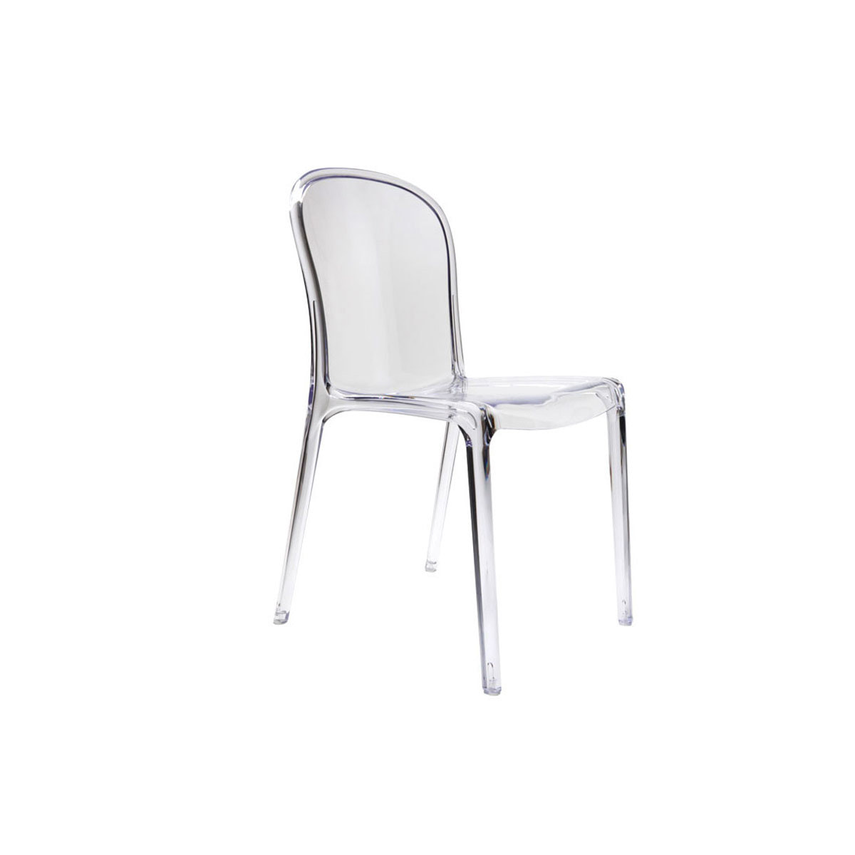 Chaises empilables design transparentes (lot de 2) THALYSSE