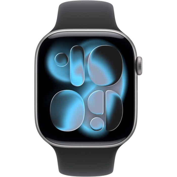 Montre connectée APPLE WATCH 46mm Alu Gris Sid / Noir Serie 11 M/L