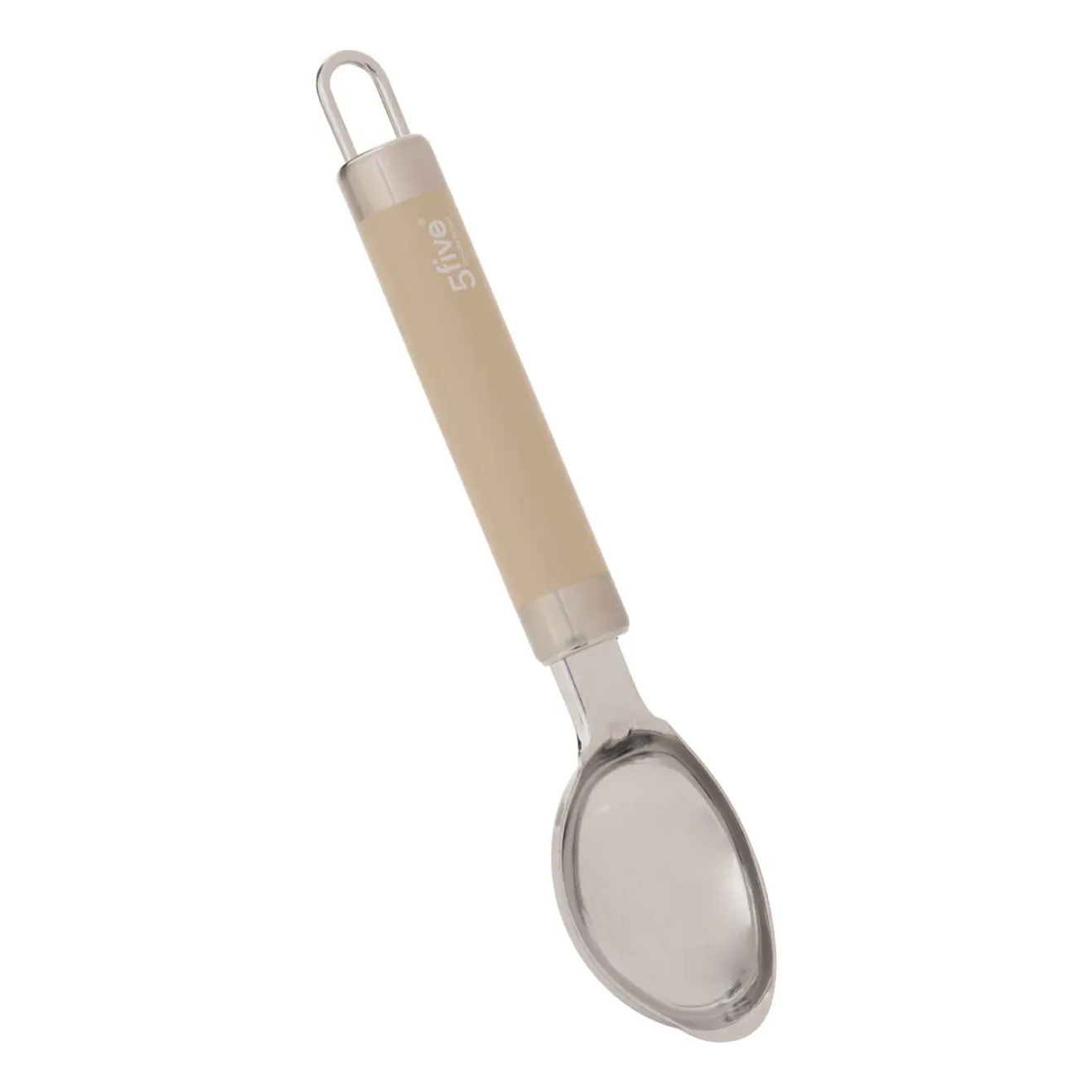 Cuillère à glace Solstice H19,5cm beige en inox