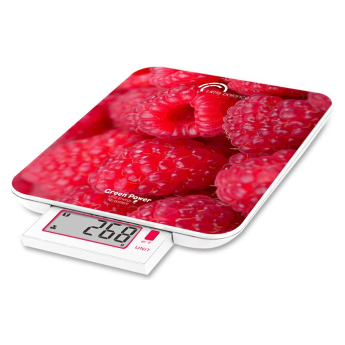 Balance de cuisine LITTLE BALANCE Framboises USB