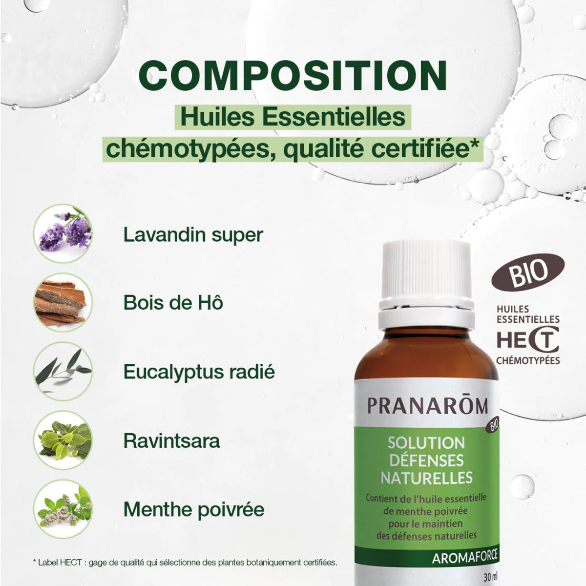 Pranarom - Solution Défenses naturelles aux Huiles Essentielles - Bio - 30 ml