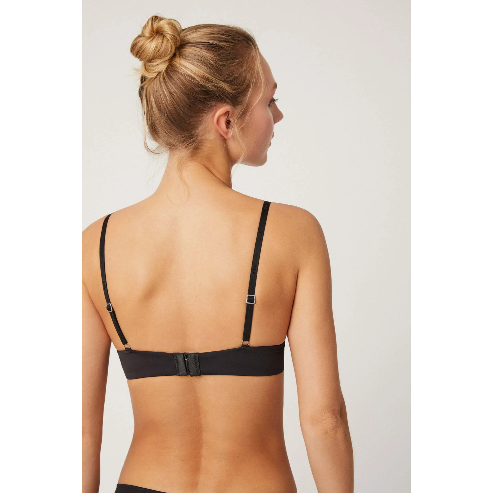 Reggiseno imbottito con ferretto nero, coppe B e C