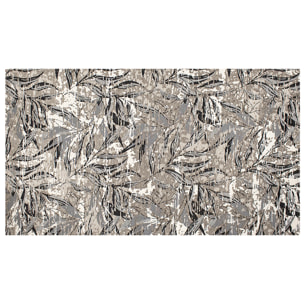 TAPPETO ARREDO FOLIAGE ANTRACITE CON FONDO ANTISCIVOLO