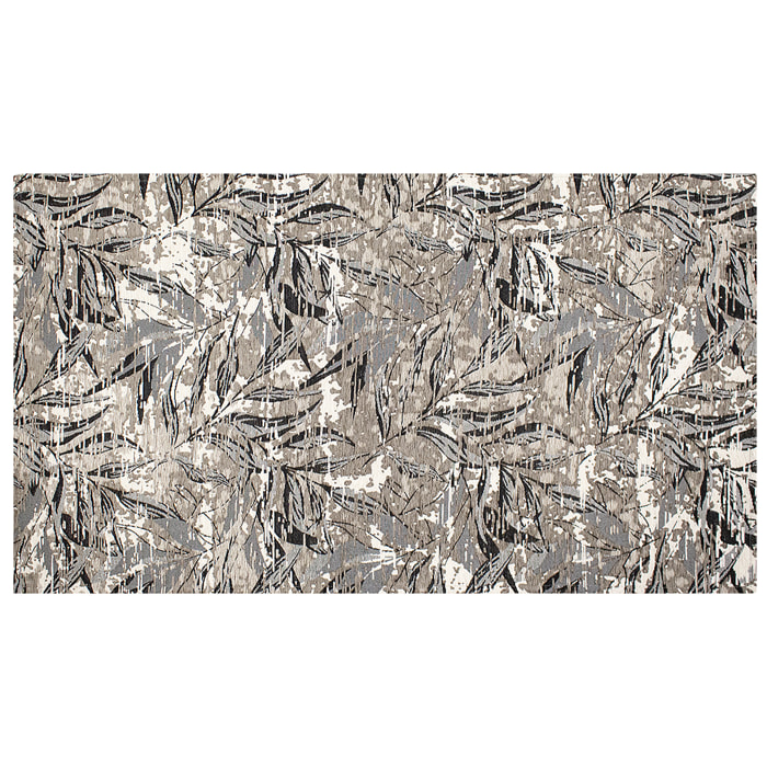TAPPETO ARREDO FOLIAGE ANTRACITE CON FONDO ANTISCIVOLO