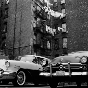 Photo noir et blanc de New York en 1960 Tableau alu Dibond
