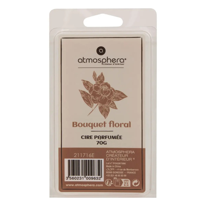 Cire parfumée Laura orange L5,5xp2xH10,2cm