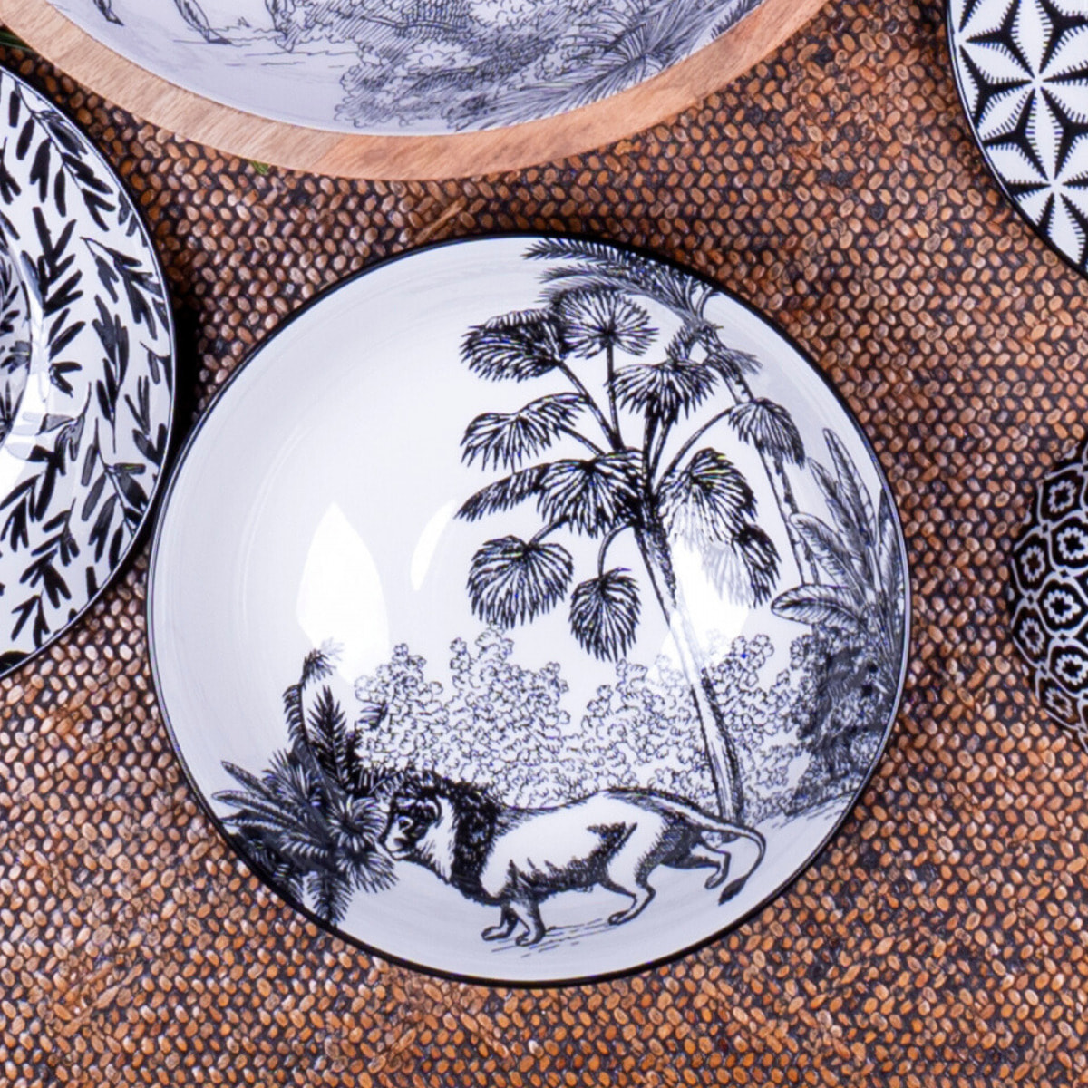 Lot de 6 assiettes creuses, SAVANA