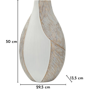 VASO RESINA HO CHI MINH CM 29,5X13,5X50 (APERTURA CM 8X5)