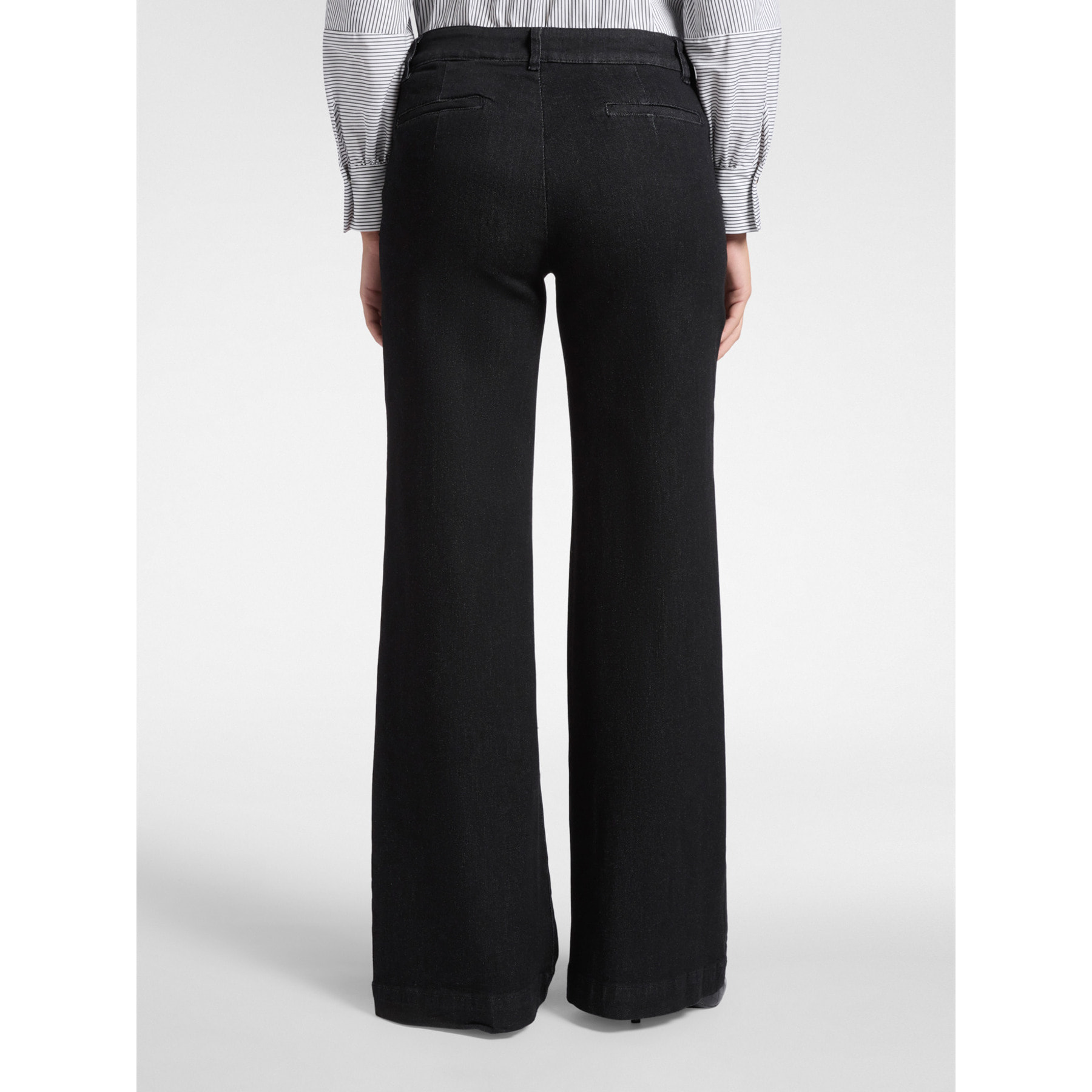 Elena Mirò - Jeans 5 tasche mid wide leg, "Wanda" - Nero