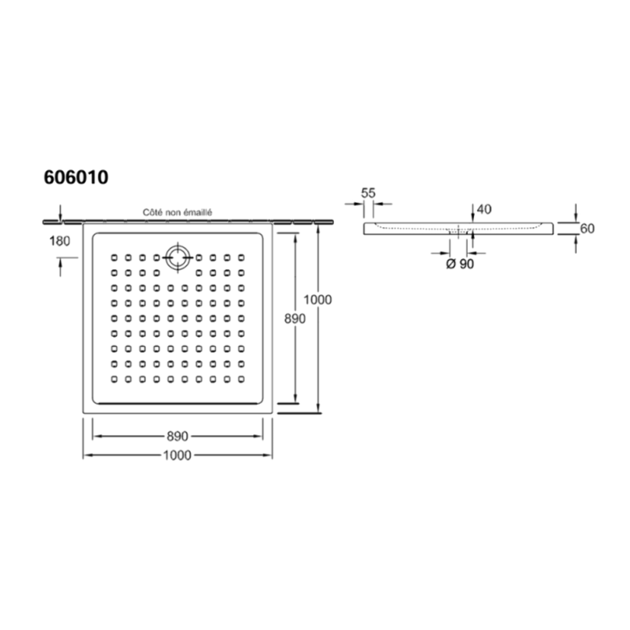 Receveur O Novo ceramique
