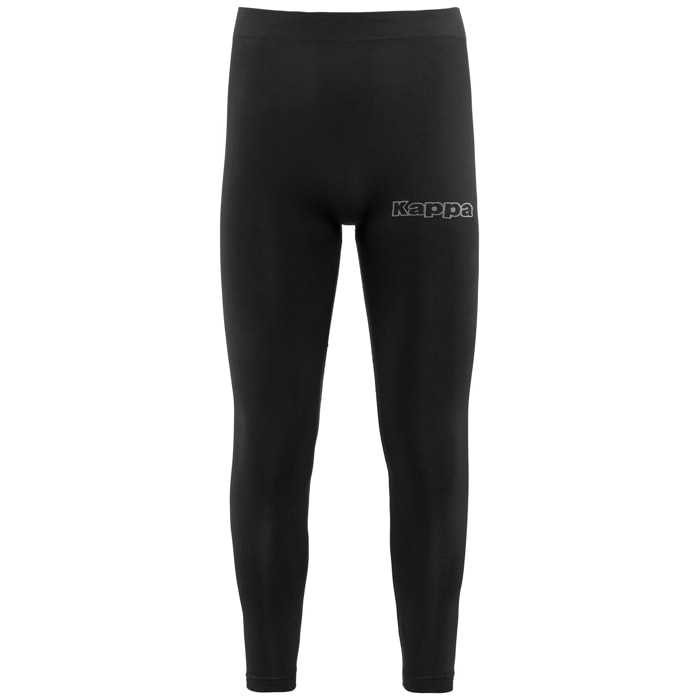 Kappa - Pantalone Intimo Uomo Donna Nero - Kombat Skin Bant