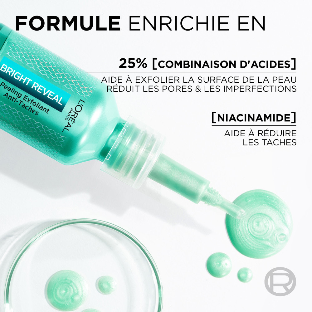 L'Oréal Paris Bright Reveal Peeling Exfoliant Anti-Taches 25% [AHA + BHA + PHA] 25ml