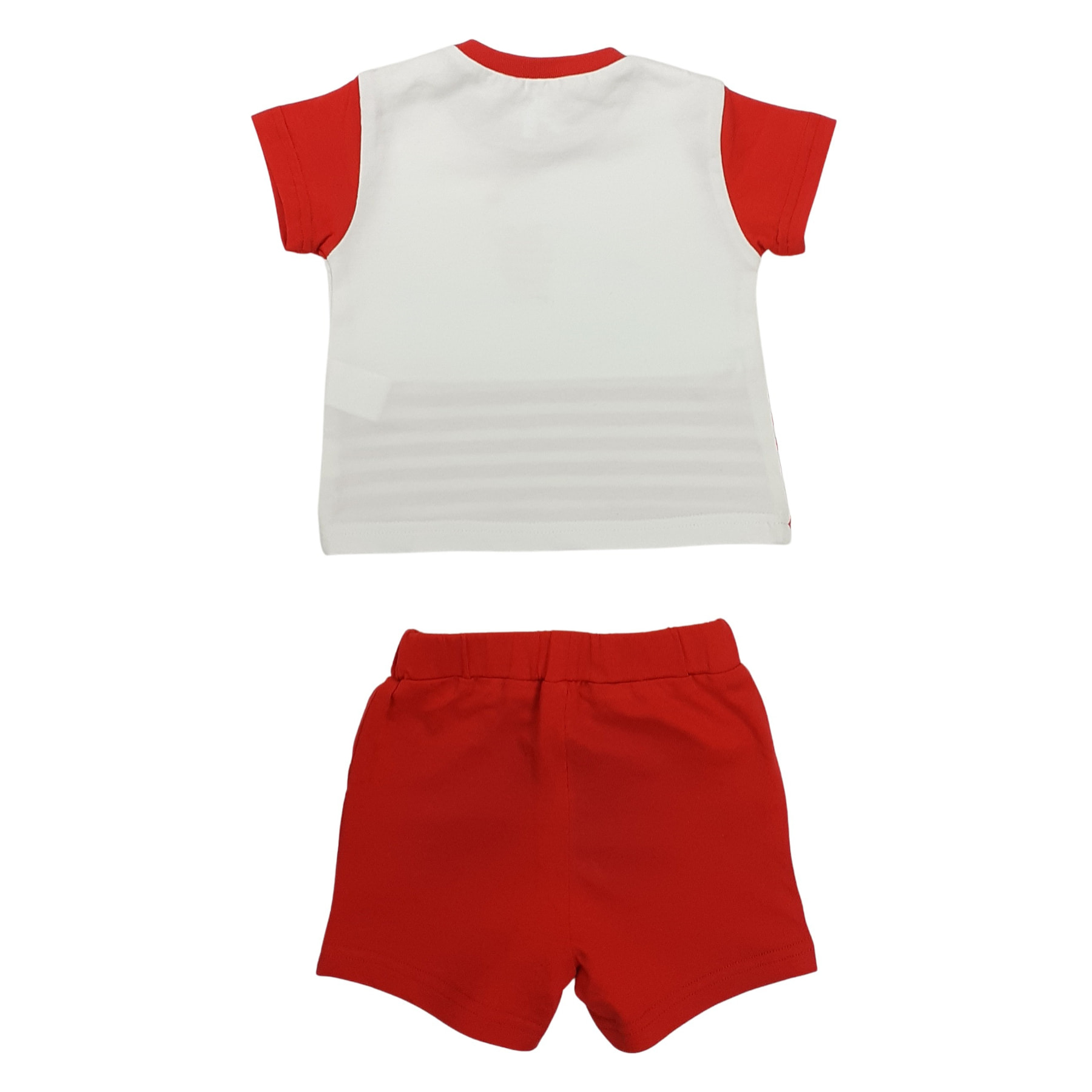 SET 2 PZ JERSEY BIANCO ROSSO PAPEROTTO