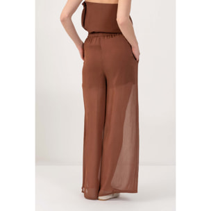 Kocca - Pantaloni ampi see-through Donna