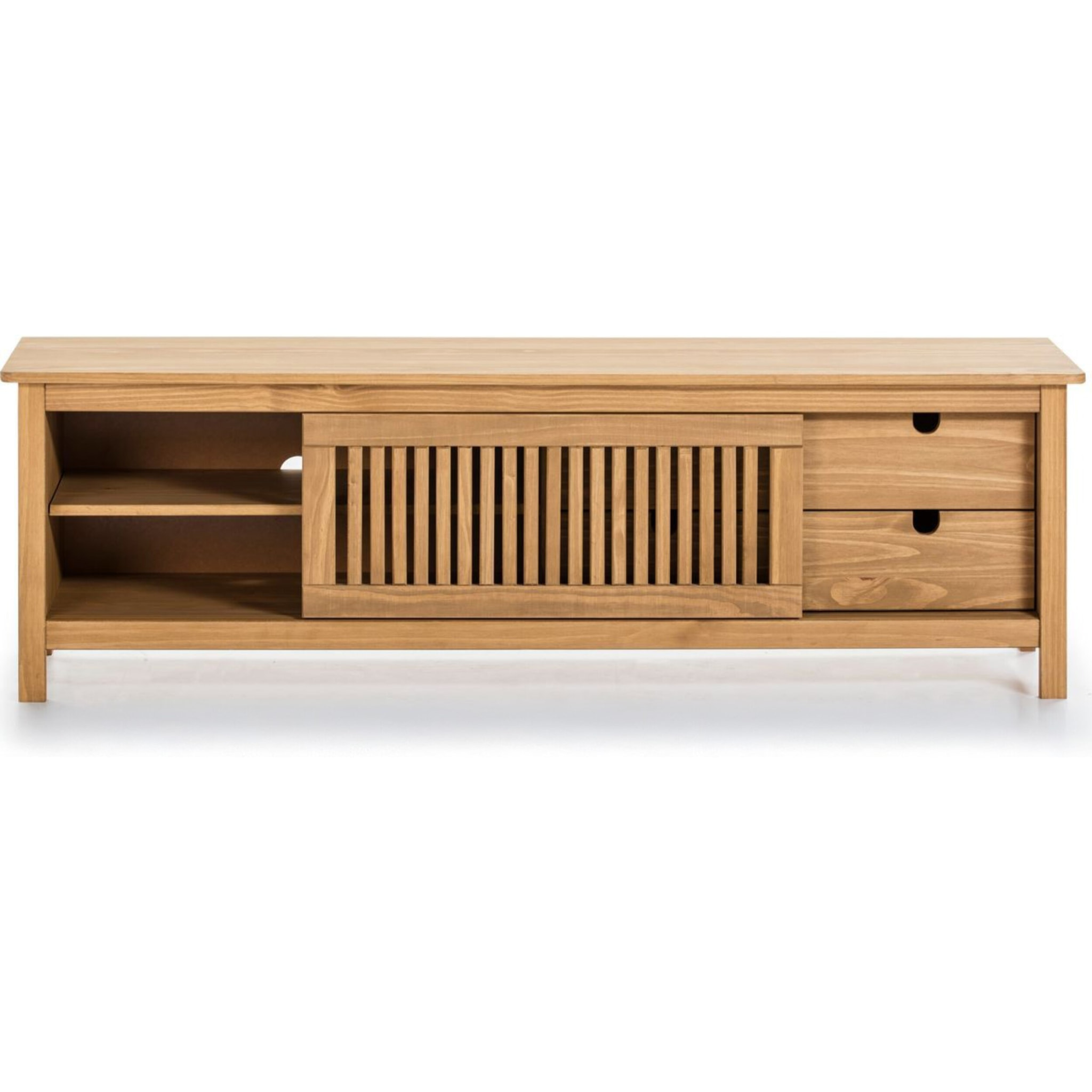 Meuble TV 1 porte coulissante 2 tiroirs  - FABIA