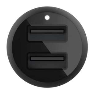 Chargeur BELKIN 24W 2xUSB-A/USB-C 1m noir