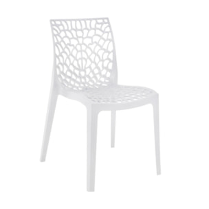 Chaise de repas ajourée et empilable - GRUYERE 2