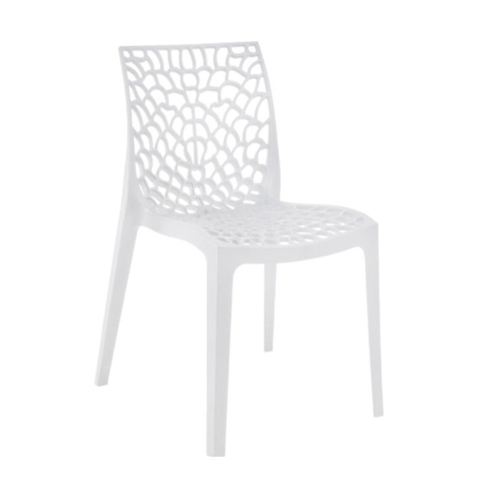 Chaise de repas ajourée et empilable - GRUYERE 2