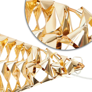 decoración colgante con forma de estrella con 40 luces micro led 30x8x30cm