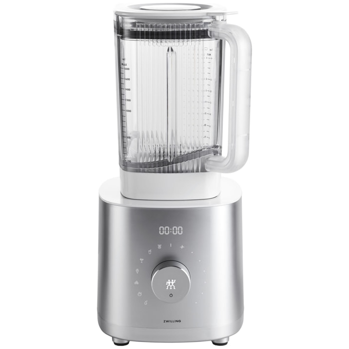 ZWILLING Power Blender Pro, 7 Programmes, 1,8 Litres, 1200W, 220-240V, Moteur BLDC, Prise UE, Argent, série Enfinigy