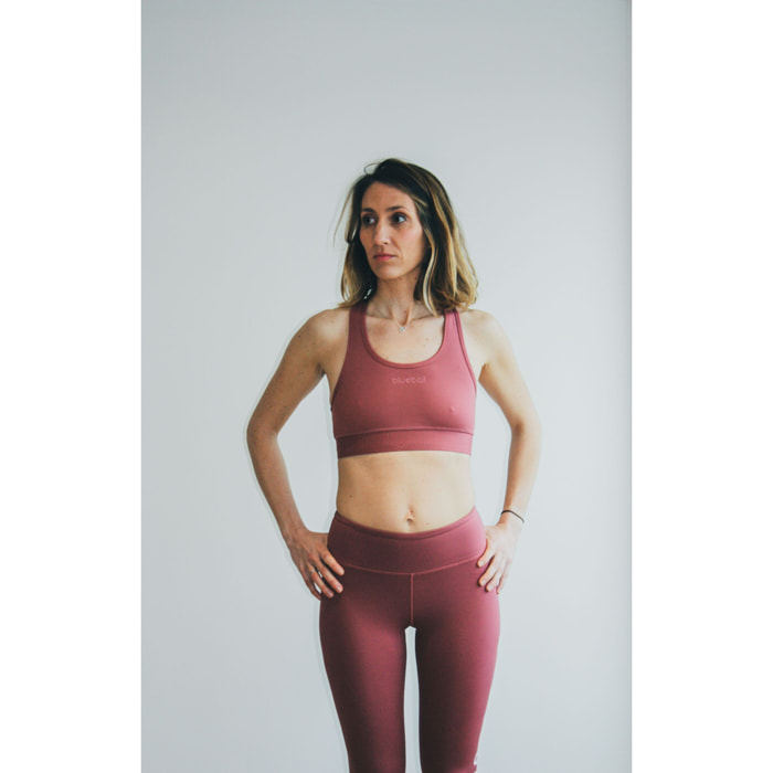 MEDIAS NATURALES DE CINTURA ALTA PARA MUJER BLUEBALL EN ROSA