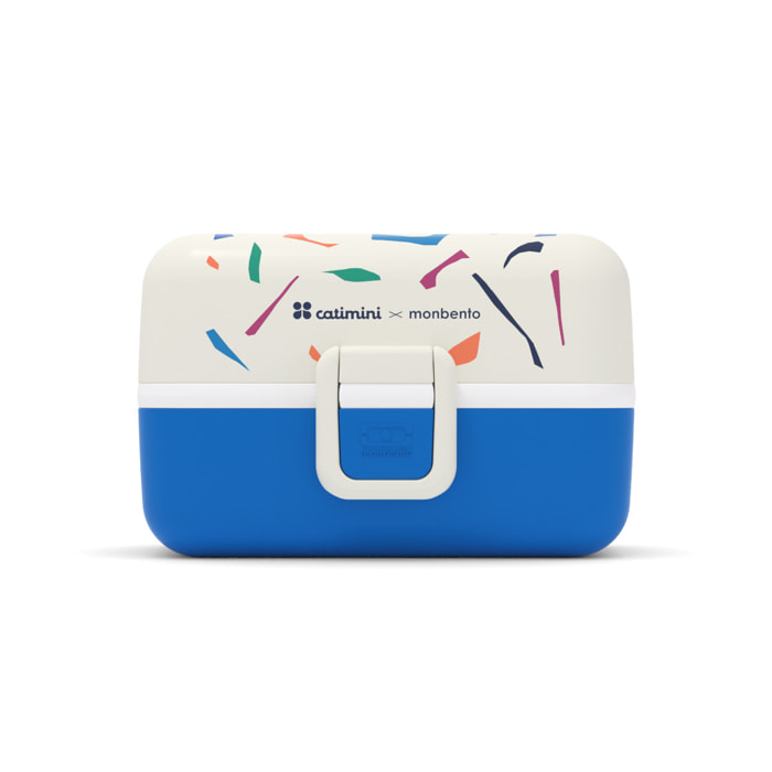 Lunch box à compartiments pour enfant Tresor 800ml Catimini Bleu Terrazzo