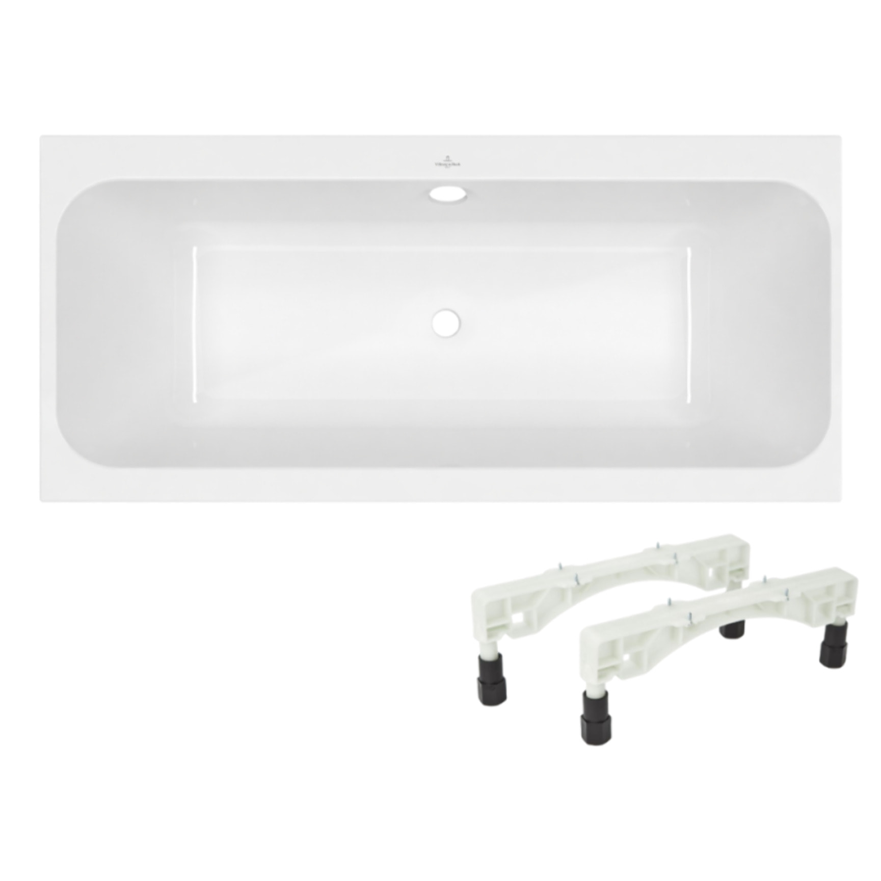 Baignoire droite VILLEROY & BOCH Architectura avec pieds