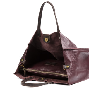 Bianca Borsa Shopper Donna.Pelle autentica Dollaro