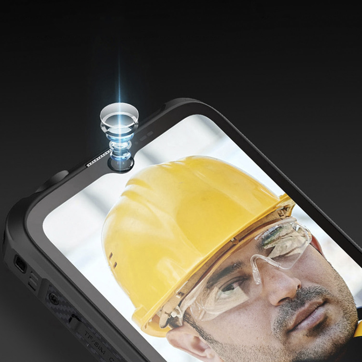 DAM Smartphone  PROFESSIONAL RUGGED S23 5G, Android 12, 12GB RAM + 256GB. Schermo 6,58''. Telecamera AI da 108 MP, visione notturna da 20 MP. Grado militare IP68/IPK69 MIL-STD-810H. Funzioni professionali. 8x1,8x17,2 cm. Colore nero