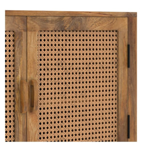 Buffet 2 portes en cannage - Tiki