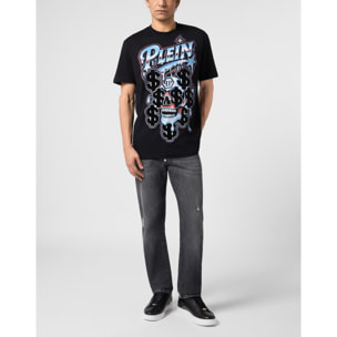 PHILIPP PLEIN Camiseta de cuello redondo y manga corta SKULL