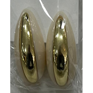 Pendientes Nurba acabado oro amarillo 18k