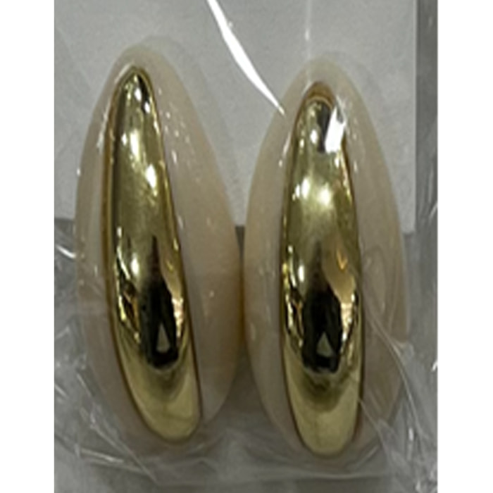 Pendientes Nurba acabado oro amarillo 18k