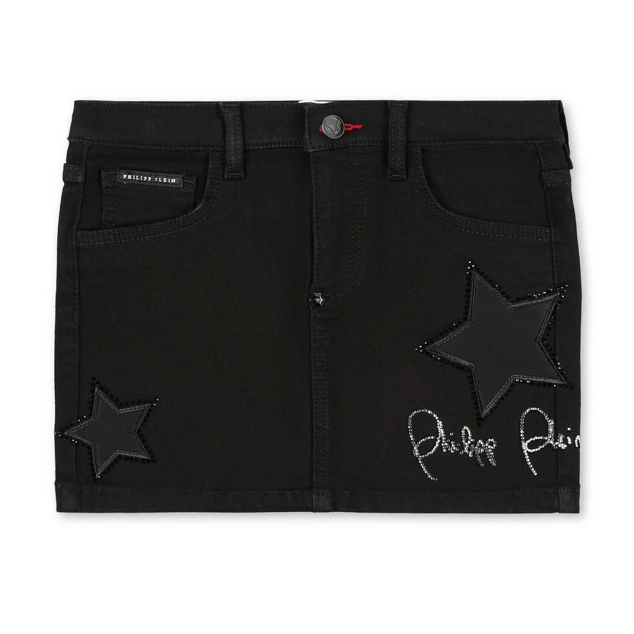 PHILIPP PLEIN Denim Skirt Signature