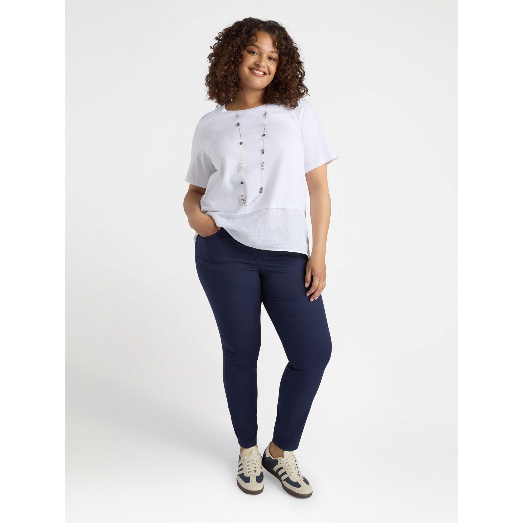 Fiorella Rubino - pantalones pitillo - Azul