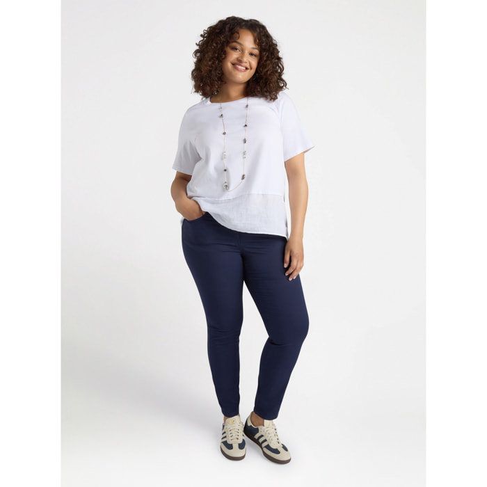 Fiorella Rubino - pantalones pitillo - Azul