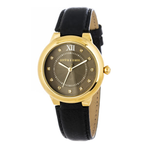 Reloj Devota & Lomba DL006W-02BLACK Mujer Analogico Cuarzo con Correa de Piel