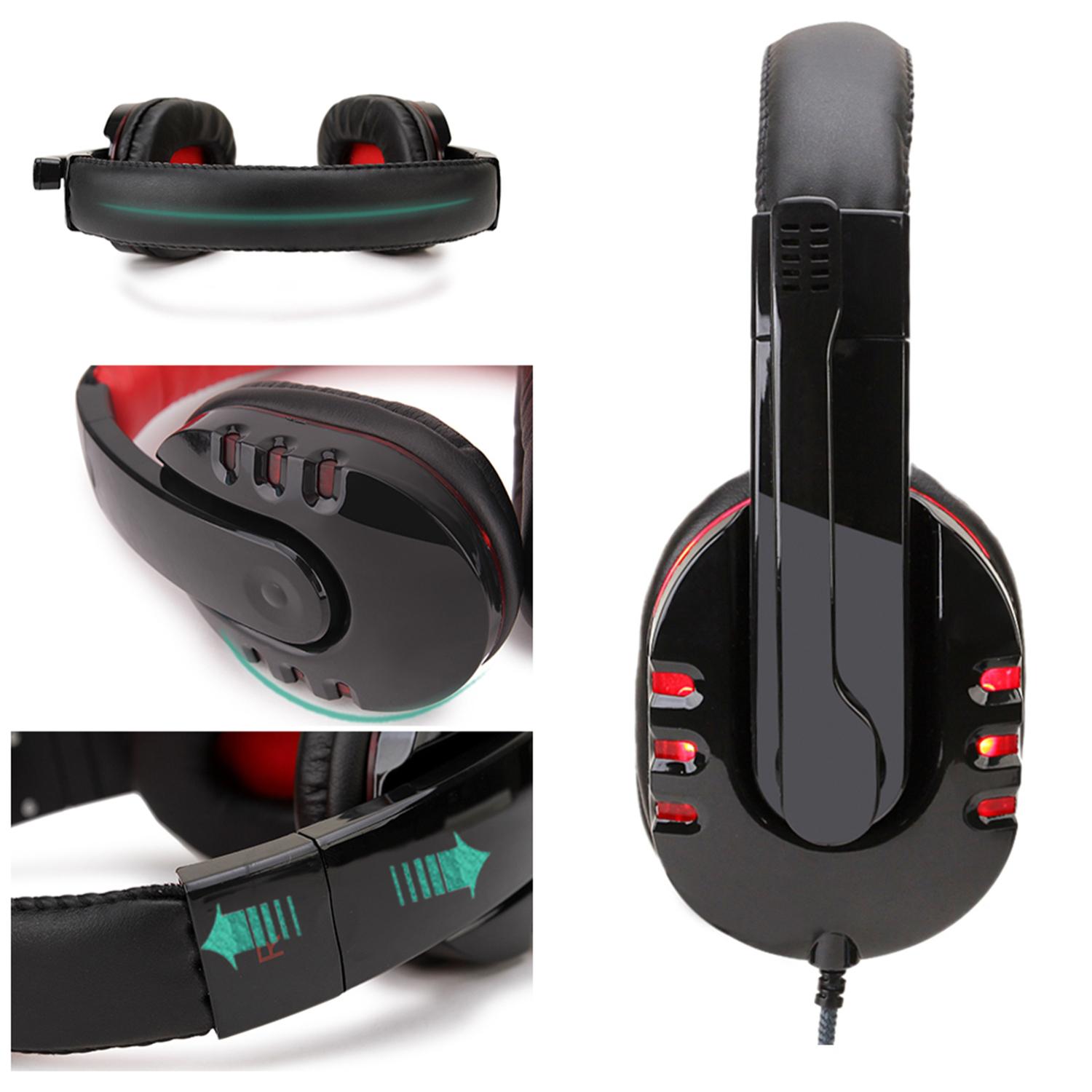 Headset SY733MV . Auriculares gaming con micro, conexión minijack para PC, portátil, PS4, Xbox One, móvil, tablet. Control de Volumen