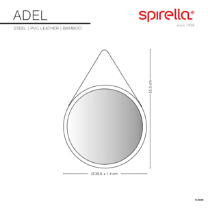 Miroir à  fixer ADEL Bambou Spirella