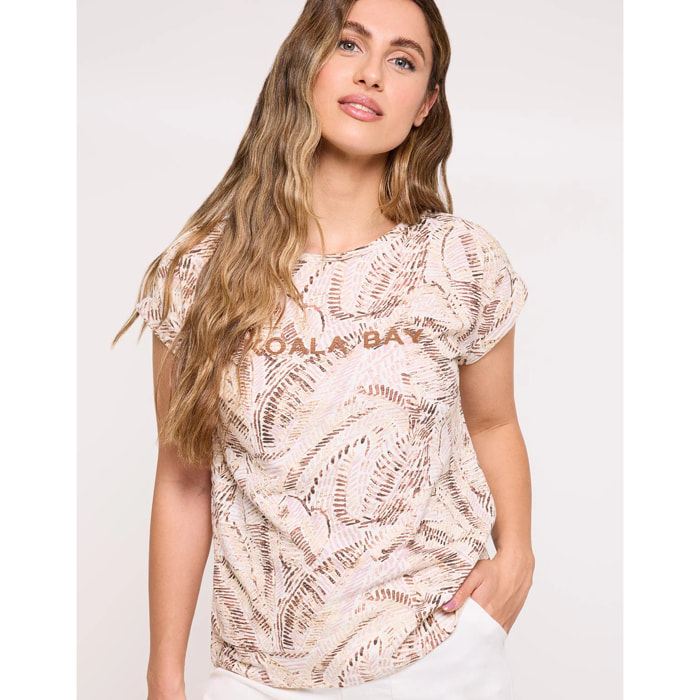 Camiseta Manga Corta Beige - Zebriye