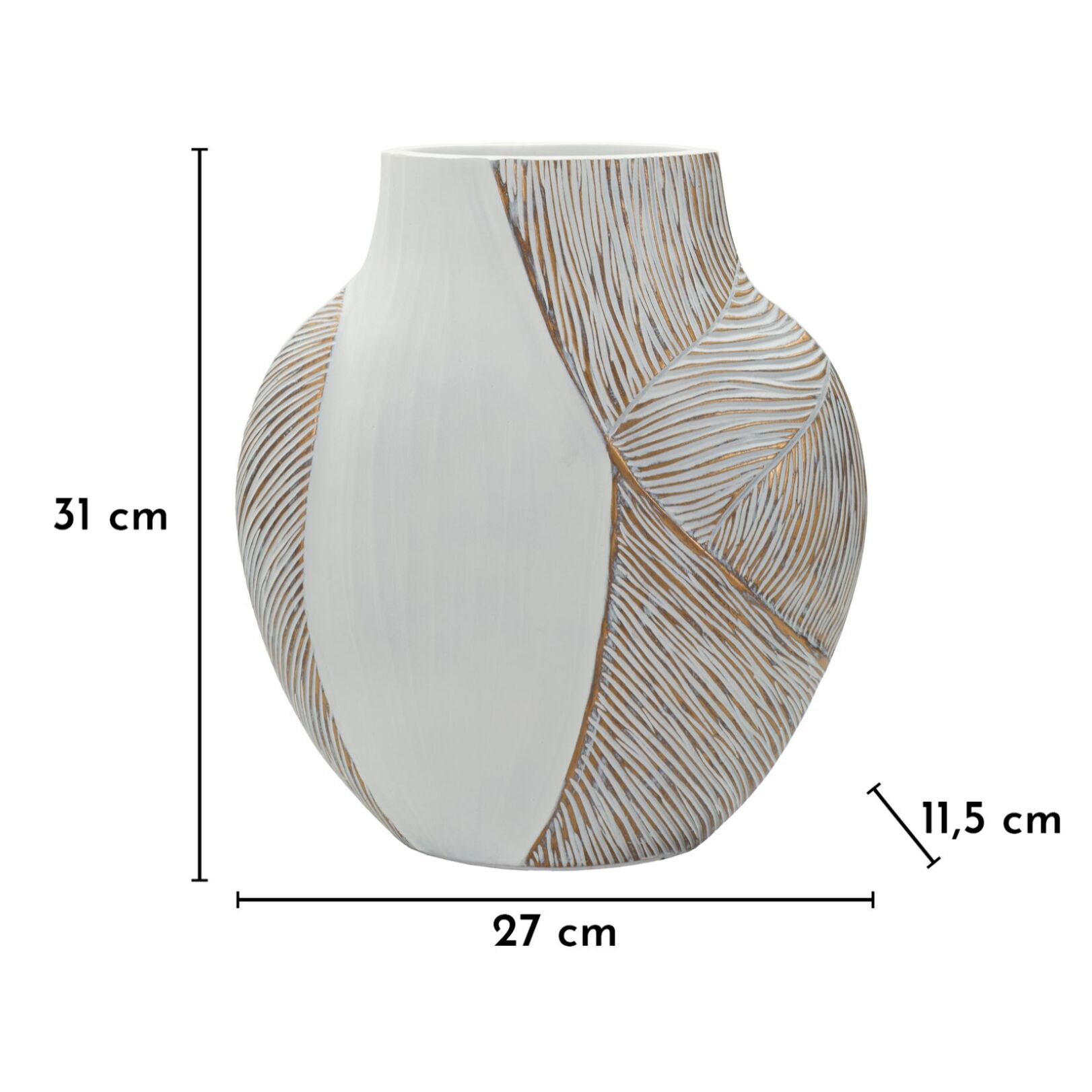 VASO RESINA HO CHI MINH CM 27X11,5X31 (APERTURA CM 12X6)