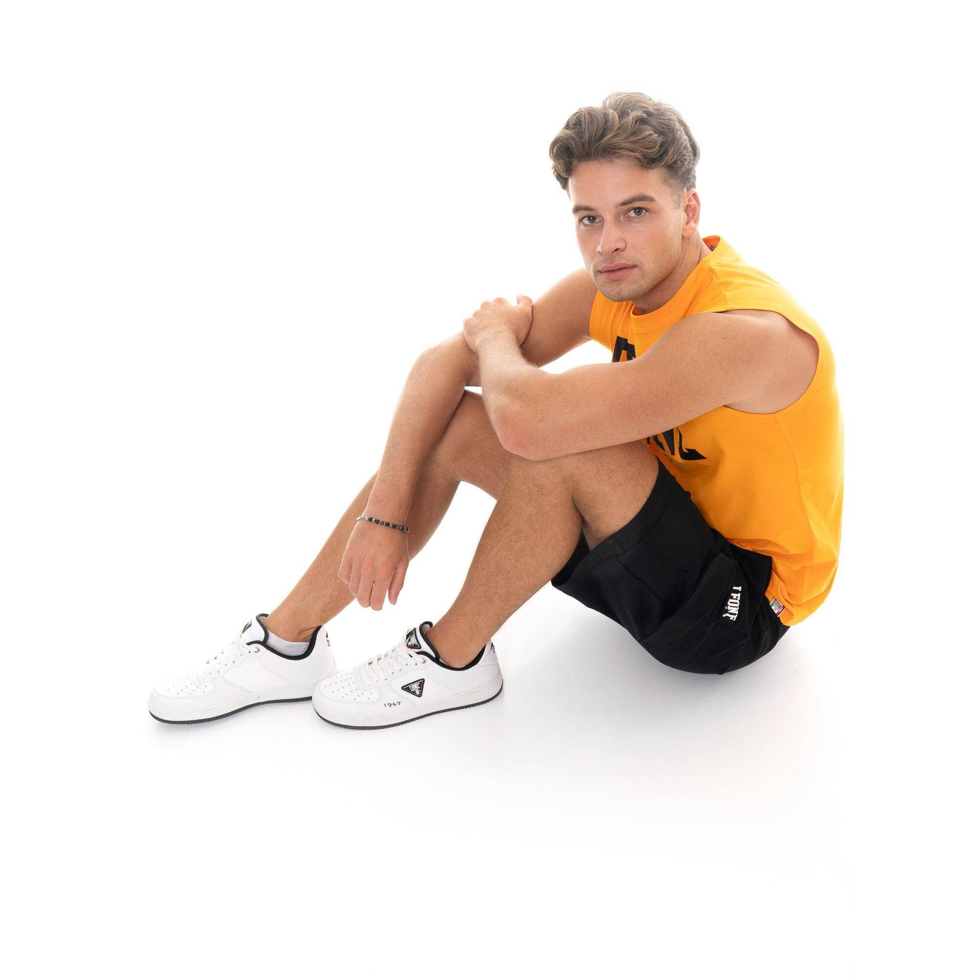 Bermudas cargo para hombre con logotipo pequeño