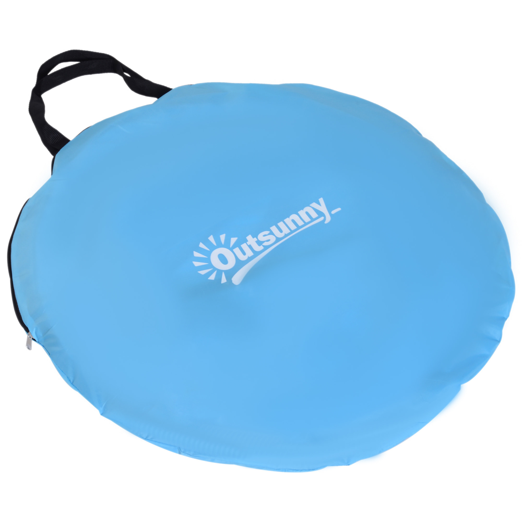 Tente de douche pliable pop-up automatique instantanée cabinet de changement camping polyester bleu