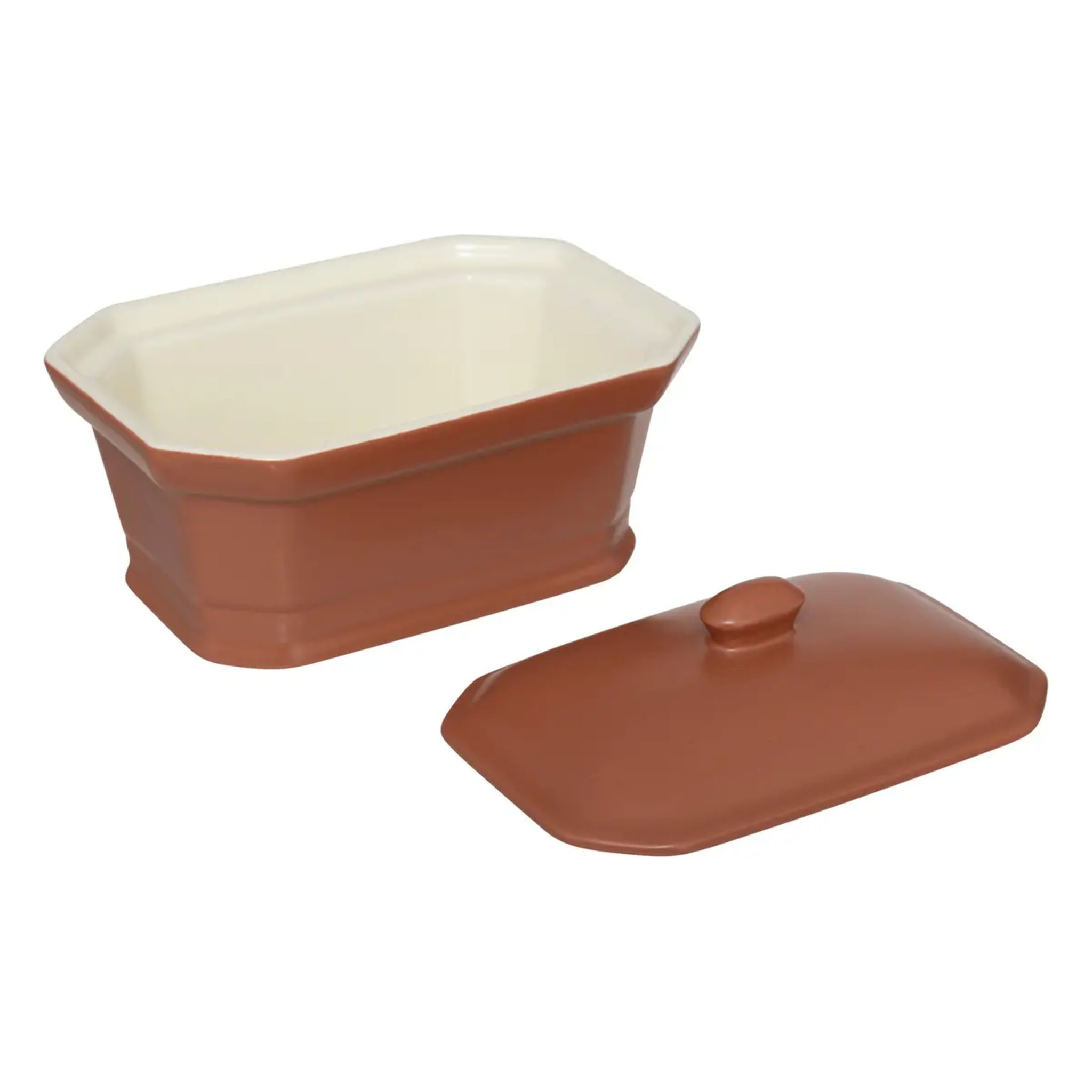 Terrine à foie gras en céramique blanc