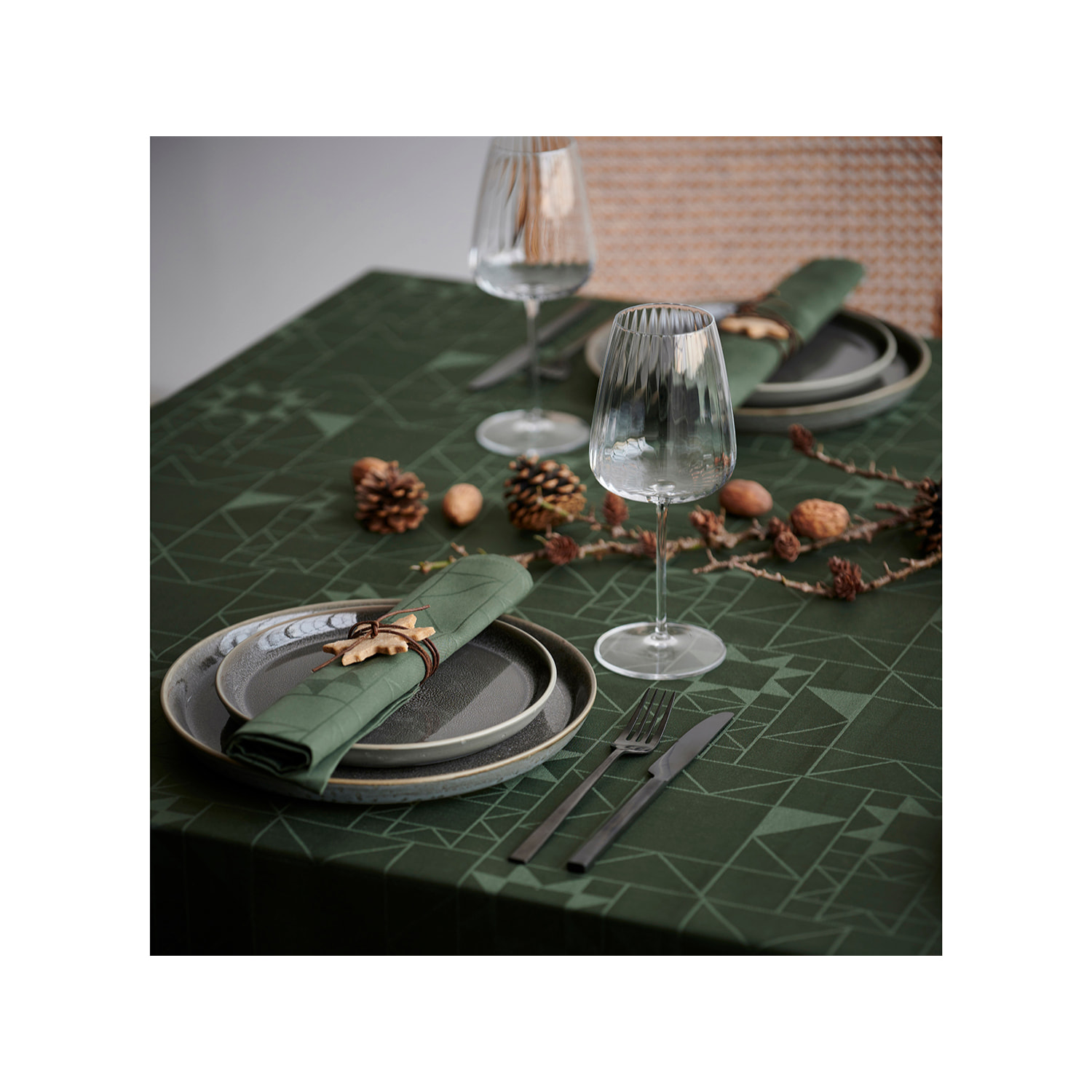 Nappe de noël Star Damas